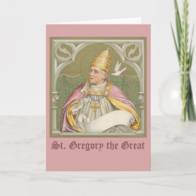 Papst St. Gregory der Große (M 067) Karte (Vorderseite)