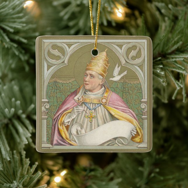 Papst St. Gregory der Große (M 067) Keramikornament (Baum)