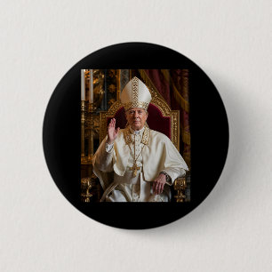 Papst Trump: Der lustige Präsident Trump Will, die Button