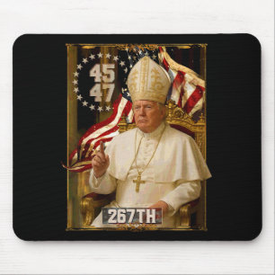 Papst Trump: Der lustige Präsident Trump Will, die Mousepad
