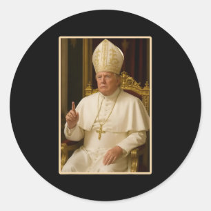 Papst Trump: Der lustige Präsident Trump Will, die Runder Aufkleber