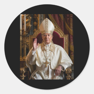 Papst Trump: Der lustige Präsident Trump Will, die Runder Aufkleber