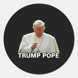 Papst Trump: Der lustige Präsident Trump Will, die Runder Aufkleber