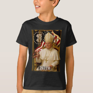 Papst Trump: Der lustige Präsident Trump Will, die T-Shirt
