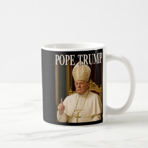 Papst Trump Funny Präsident Trump erklärt sich sel Kaffeetasse