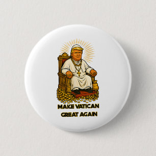 Papst Trump Funny Trump Vatican Christlich Retro C Button