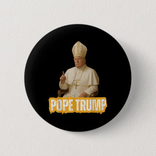 Papst Trump Funny Trump Vatican Christlich Retro C Button