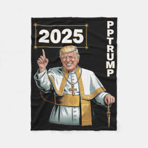 Papst Trump Funny Trump Vatican Christlich Retro C Fleecedecke