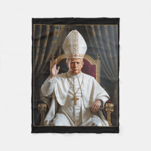 Papst Trump Funny Trump Vatican Christlich Retro C Fleecedecke