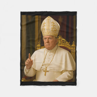 Papst Trump Funny Trump Vatican Christlich Retro C Fleecedecke