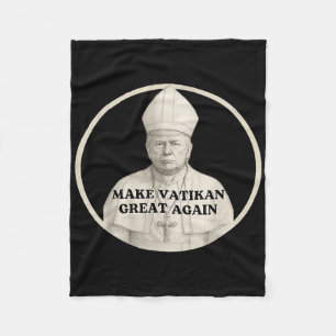 Papst Trump Funny Trump Vatican Christlich Retro C Fleecedecke