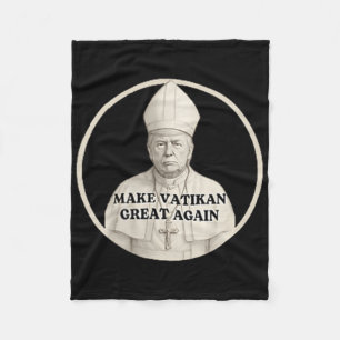 Papst Trump Funny Trump Vatican Christlich Retro C Fleecedecke