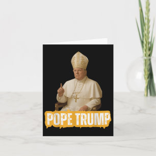 Papst Trump Funny Trump Vatican Christlich Retro C Karte
