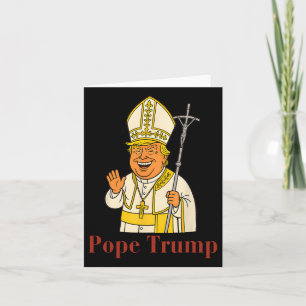 Papst Trump Funny Trump Vatican Christlich Retro C Karte