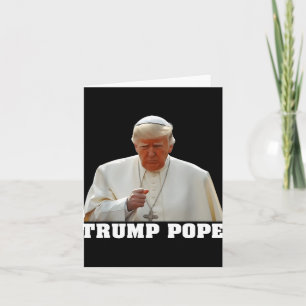 Papst Trump Funny Trump Vatican Christlich Retro C Karte