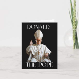 Papst Trump Funny Trump Vatican Christlich Retro C Karte