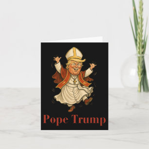 Papst Trump Funny Trump Vatican Christlich Retro C Karte