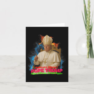 Papst Trump Funny Trump Vatican Christlich Retro C Karte