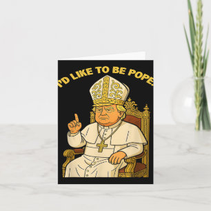 Papst Trump Funny Trump Vatican Christlich Retro C Karte