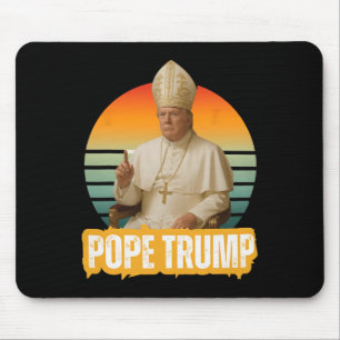 Papst Trump Funny Trump Vatican Christlich Retro C Mousepad