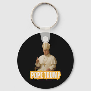 Papst Trump Funny Trump Vatican Christlich Retro C Schlüsselanhänger