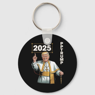 Papst Trump Funny Trump Vatican Christlich Retro C Schlüsselanhänger