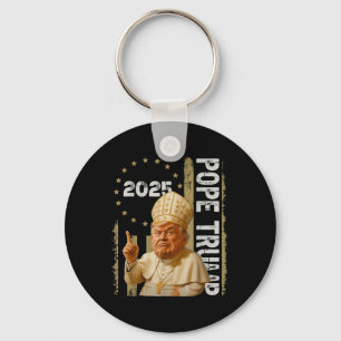 Papst Trump Funny Trump Vatican Christlich Retro C Schlüsselanhänger