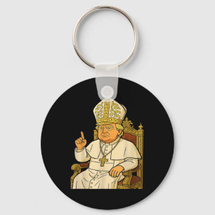 Papst Trump Funny Trump Vatican Christlich Retro C Schlüsselanhänger