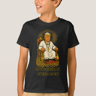 Papst Trump Funny Trump Vatican Christlich Retro C T-Shirt