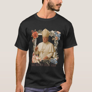 Papst Trump Funny Trump Vatican Christlich Retro C T-Shirt