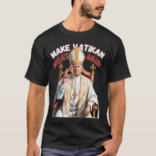 Papst Trump Funny Trump Vatican Christlich Retro C T-Shirt