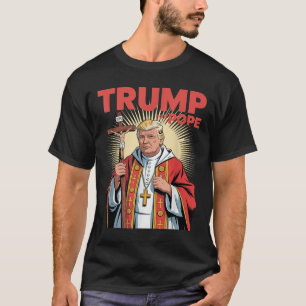 Papst Trump Funny Trump Vatican Christlich Retro C T-Shirt