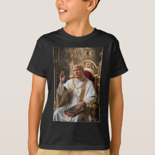 Papst Trump Funny Trump Vatican Christlich Retro C T-Shirt