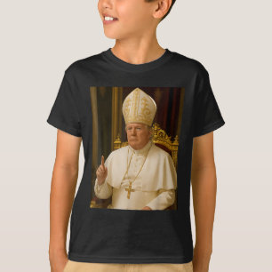 Papst Trump Funny Trump Vatican Christlich Retro C T-Shirt