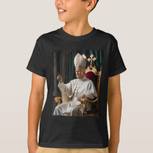 Papst Trump Funny Trump Vatican Christlich Retro C T-Shirt