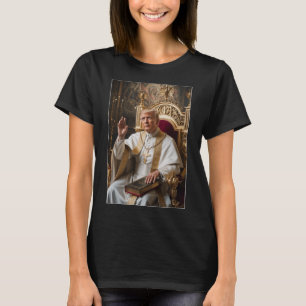 Papst Trump Funny Trump Vatican Christlich Retro C T-Shirt
