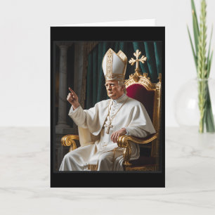 Papst Trump Lustig Trump Vatikan Christlich Retro  Karte