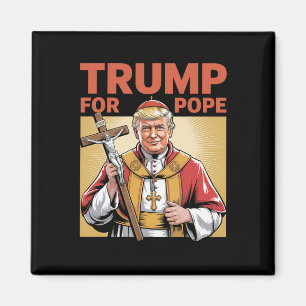Papst Trump Lustig Trump Vatikan Christlich Retro Magnet