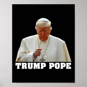 Papst Trump Lustig Trump Vatikan Christlich Retro Poster
