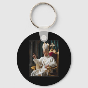 Papst Trump Lustig Trump Vatikan Christlich Retro Schlüsselanhänger