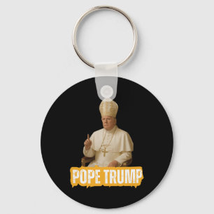 Papst Trump Lustig Trump Vatikan Christlich Retro  Schlüsselanhänger