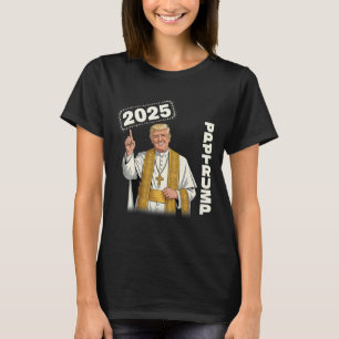 Papst Trump Lustig Trump Vatikan Christlich Retro T-Shirt