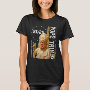 Papst Trump Lustig Trump Vatikan Christlich Retro  T-Shirt