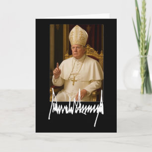 Papst Trump Lustiger Amerikanischer Präsident Trum Karte