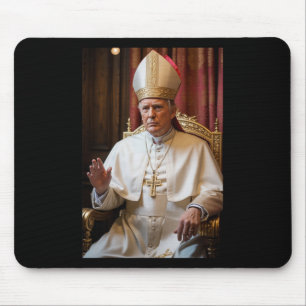 Papst Trump Lustiger Präsident Trump will der N Mousepad
