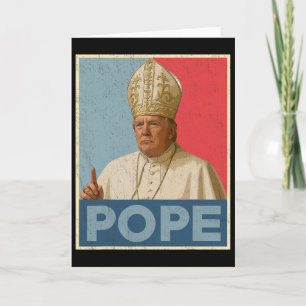 Papst Trump Lustiger Präsident Trump will Papst we Karte