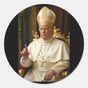 Papst Trump-lustiger Präsident Trump Will, Zukunft Runder Aufkleber