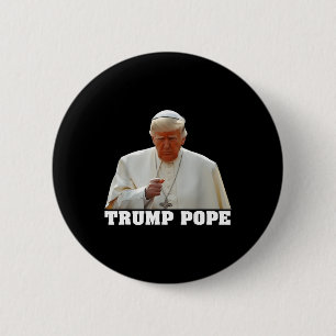 Papst Trump Lustiger Trump Vatikan Christlich Retr Button