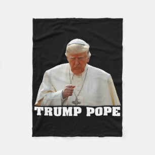 Papst Trump Lustiger Trump Vatikan Christlich Retr Fleecedecke
