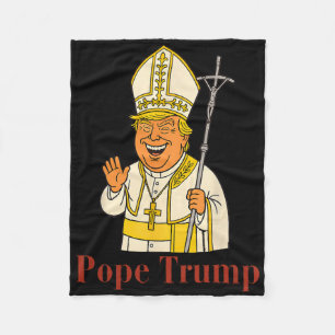 Papst Trump Lustiger Trump Vatikan Christlich Retr Fleecedecke
